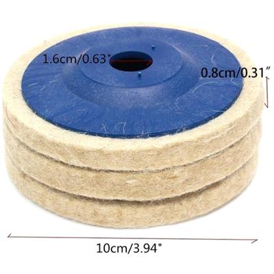 100Mm Wolle Polieren Rad Polieren Pads Winkel Grinder Rad Filz Polieren Disc