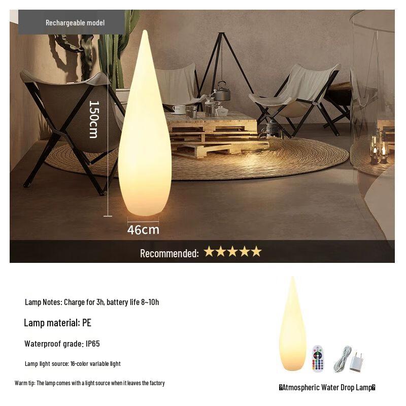 Outdoor Solar Water Drop LED Lantern