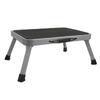 Folding Step Stool Lightweight Heavy Duty Sturdy Alloy Thick Rubber Feet Handle 1 Step Ladder Stool for Kids Adults