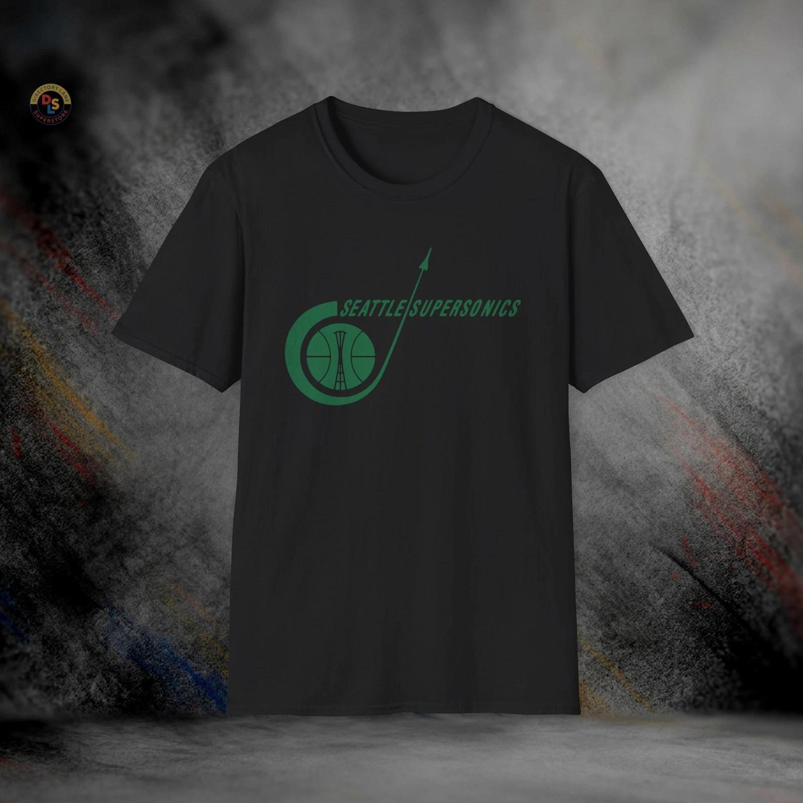 Seattle SuperSonics Defunct Retro Basketball T-Shirt | Softstyle Tee XXXXL
