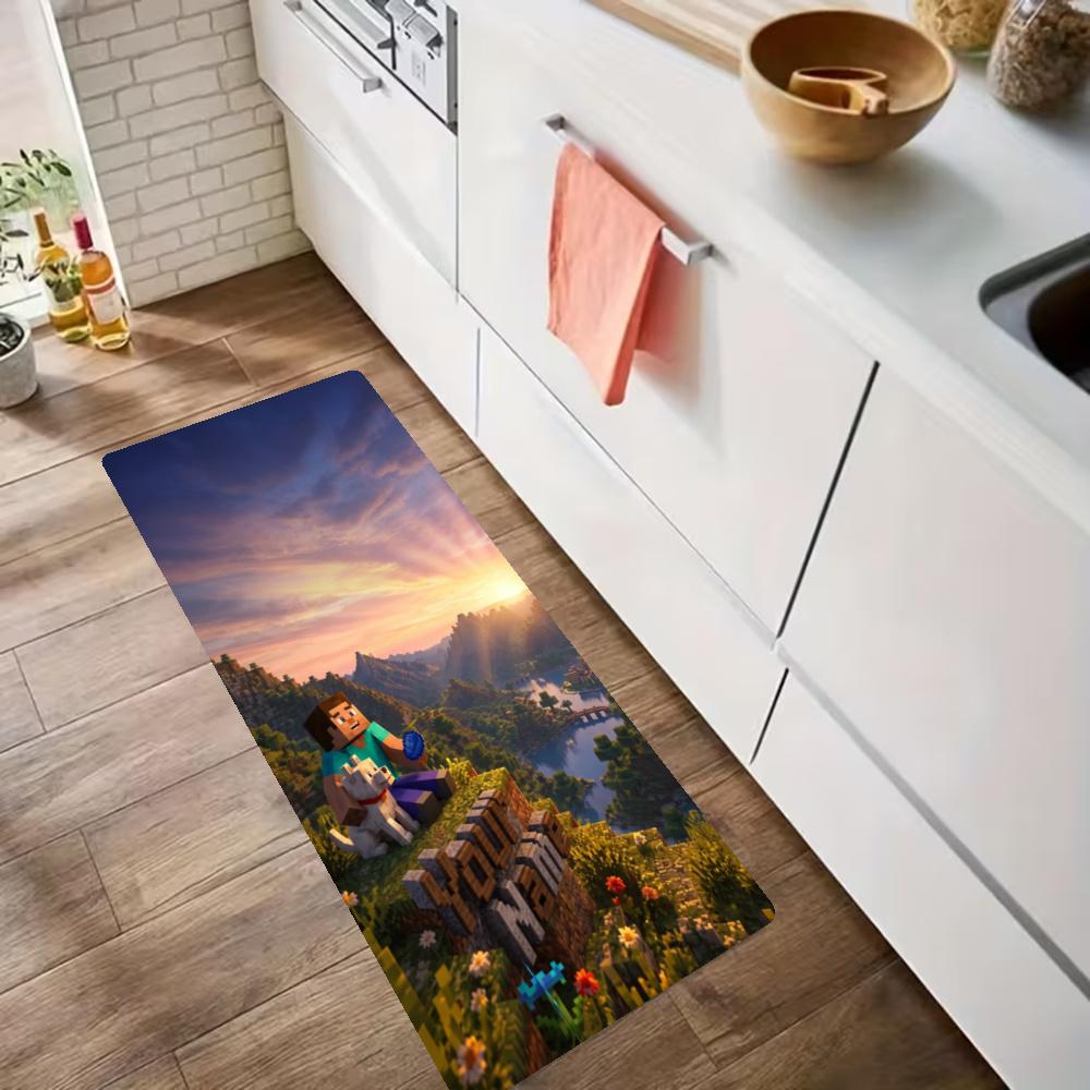 Minecraft Customize Your Name Kitchen Rug Runner Rug Laundry Mat Hallway Entryway The Best Gift Choice