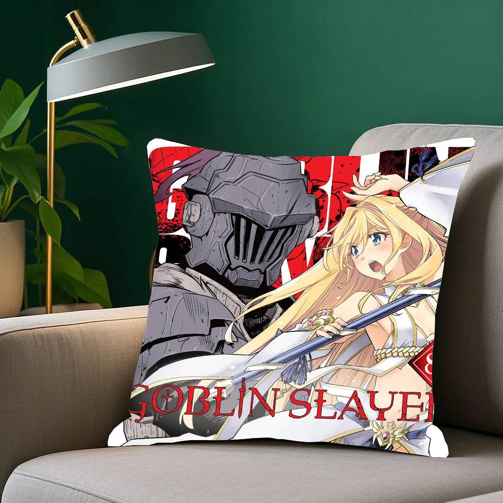 Anime G-Goblin Slayer Pillow Case Home Decor Throw For Sofa Bed Car Room Decor Gift Idea