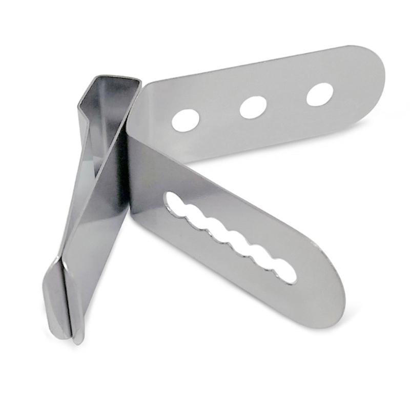 Stainless Steels Thermometers Clip for Food Safety with Multi-Hole Stable Grill Probe Holder for Meat and Liquids