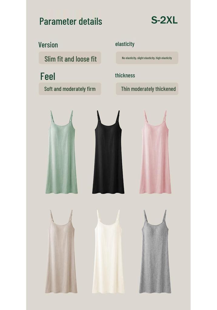 Robe de nuit de maternité sans coutures en modal Printemps/Été: Robe longue débardeur confortable post-partum pour femmes enceintes, pyjama sans soutien-gorge.