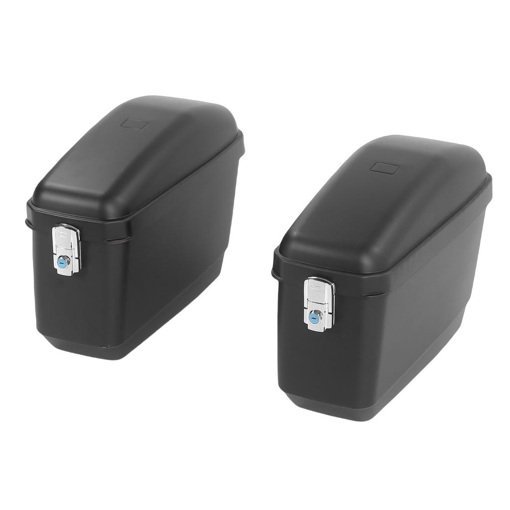 Motorcycle Hard Saddle Bag 45L Capacity Matte Black Finish   Saddlebags Luggage   Replacement for  