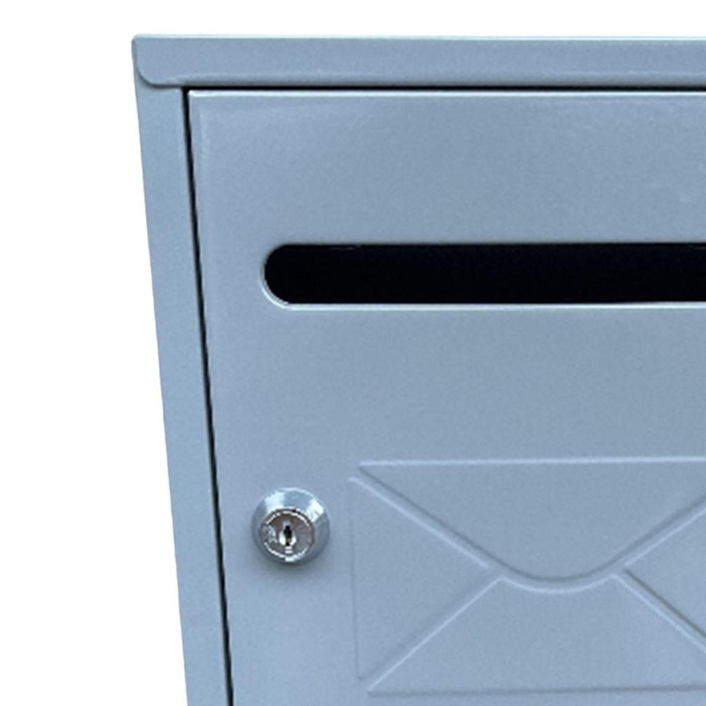 Locking Wall Mailbox Outdoor Mail Box Versatile Durable Easily Install 21.7x30x7cm Waterproof for Envelope Large Capacity