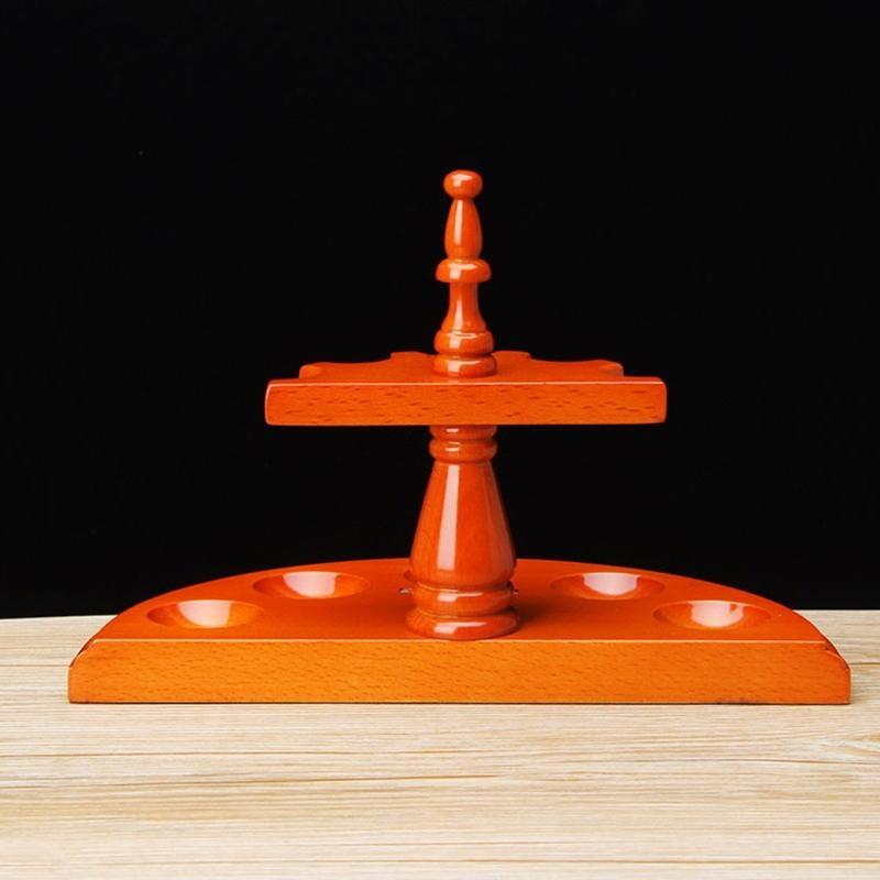  Wooden  Pipe Stand Rack Display Holder Suitable for 5 Smoking Pipes