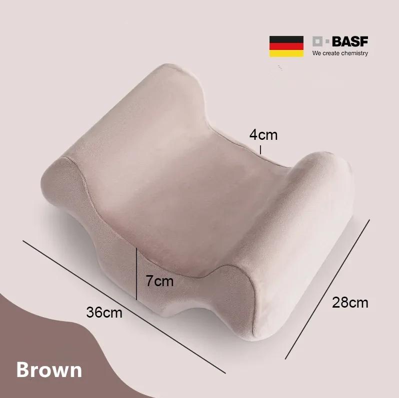 

Подушка Beauty Pillow Ортопедическая подушка против морщин Не давит на лицо Подушка для шеи Hotel Beauty Memory Cotton Slow Rebound 36x26cm коричневый
