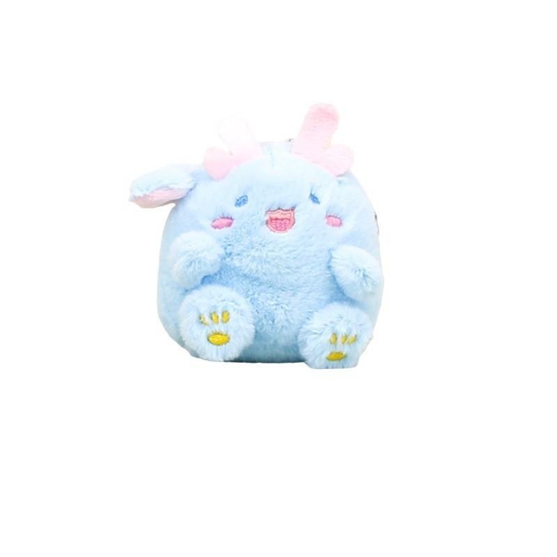 Adorable Plush Dragon Keychain Cute Chubby Monster Soft Toy For Couples