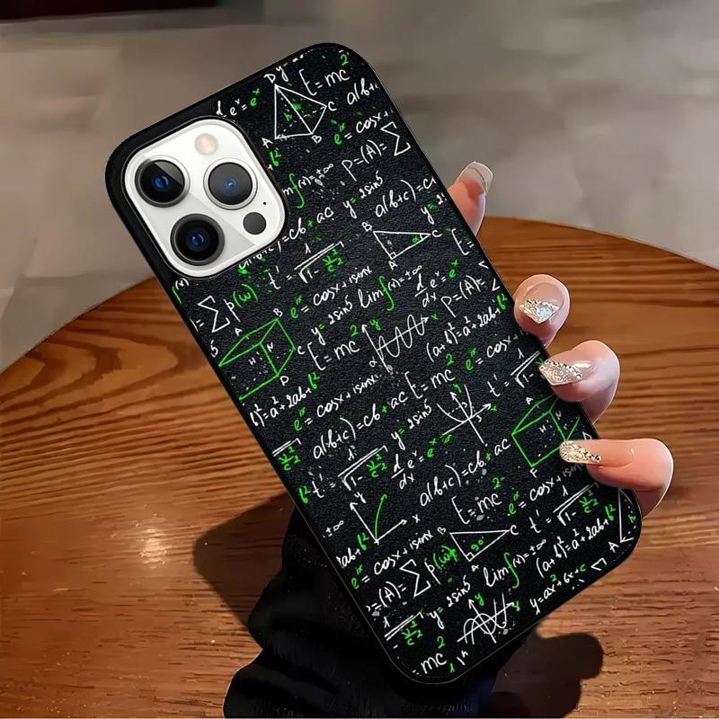 Science Math Physics Formulas Phone Case For iPhone 17 Air 16 15 14 13 12 11 Pro Max Max Plus Bumper Case Cover