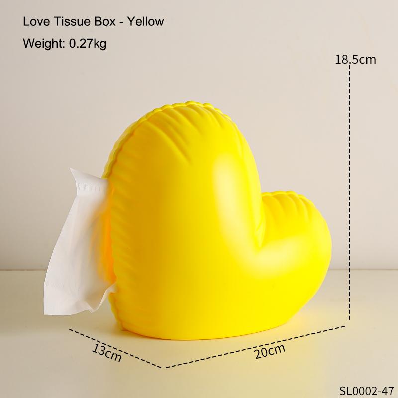 Cute Love Tissue Box Home Living Room Decoration Ornament Heart Tissue Box Kitchen Bathroom Storage Supplies Gift