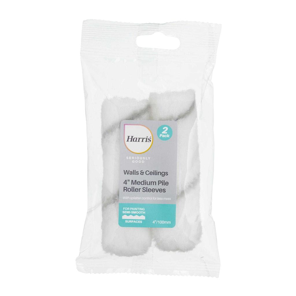 Harris Seriously Good Walls And Ceilings Medium Pile Paint Roller Sleeve (Pack of 2)