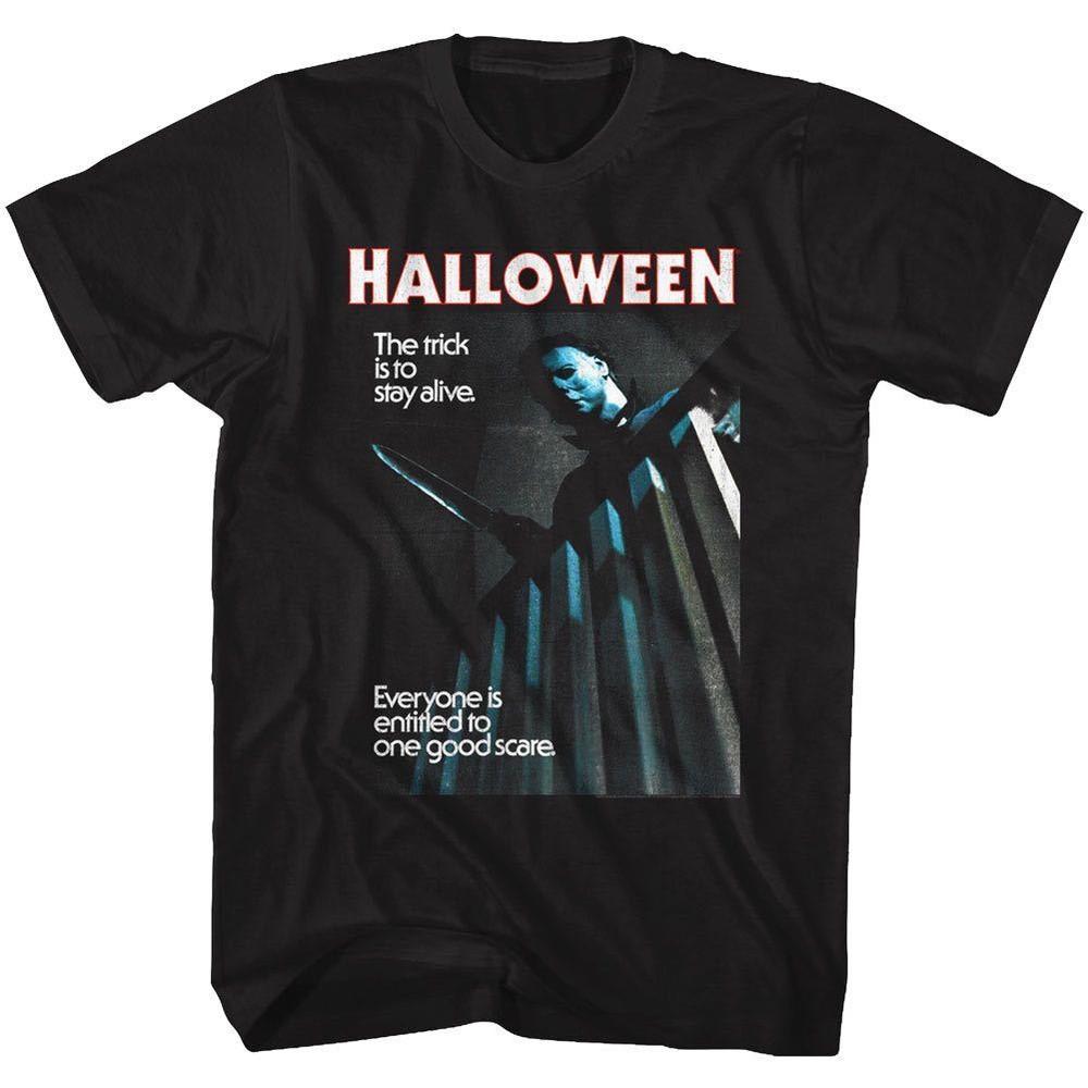 Michael Myers Halloween Horror Movie T-Shirt New STAY ALIVE Black SM5XL Unisex T-Shirt S