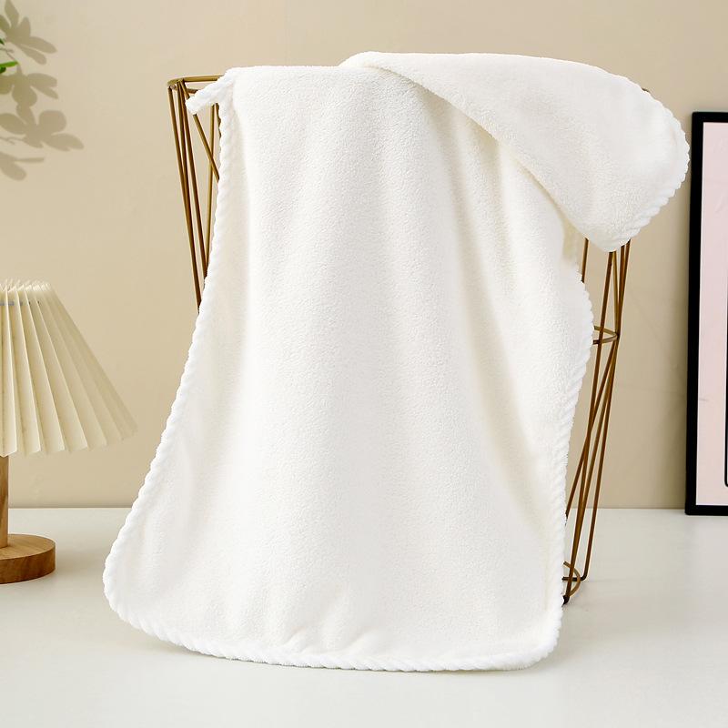 

[Упаковка из 20 шт.] Впитывающее полотенце для рук из кораллового флиса, маленькое полотенце для детей детского сада, не линяет, квадратное полотенце с вышивкой [Pack of 20] 30 * 30cm square towel белый