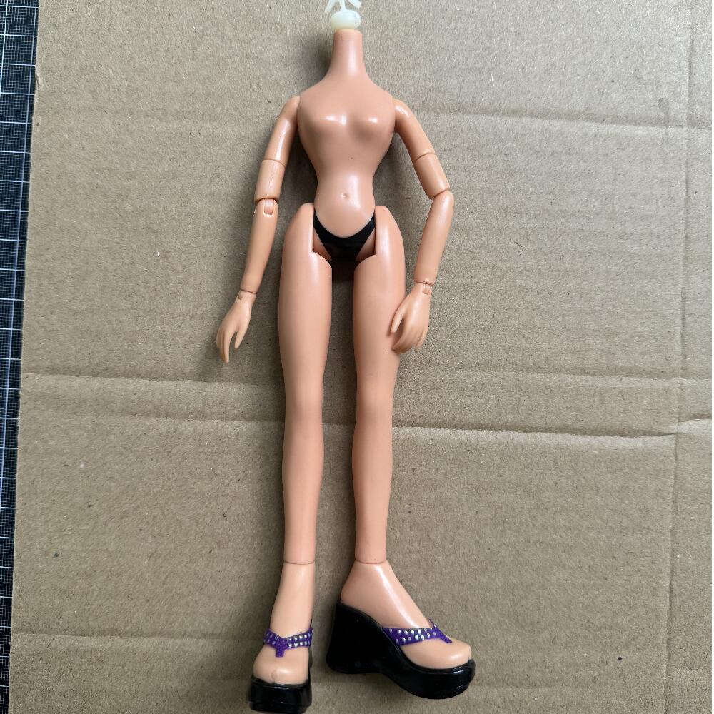 2001 Version Original Brazz Body Multi-Joints Movable Vintage Rare Face Doll Heads Doll Shoes DIY Parts