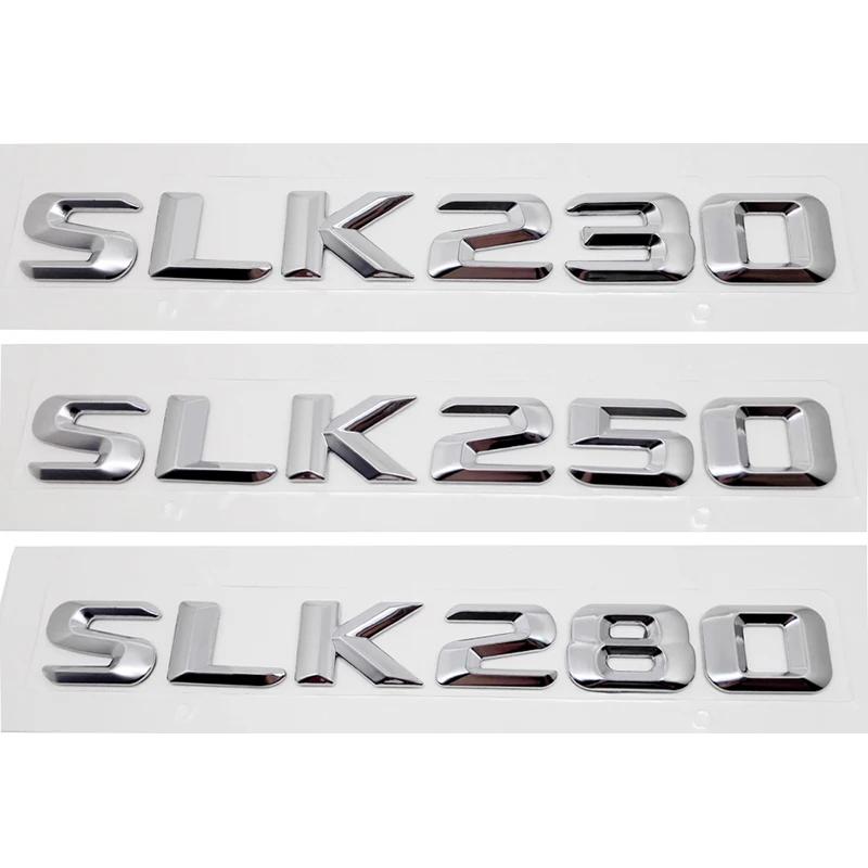 Car Tail Letter Stickers Rear Trunk Badge Emblem for Mercedes Benz SLK55 SLK63 SLK200 SLK230 SLK250 SLK280 SLK300 SLK320 SLK350