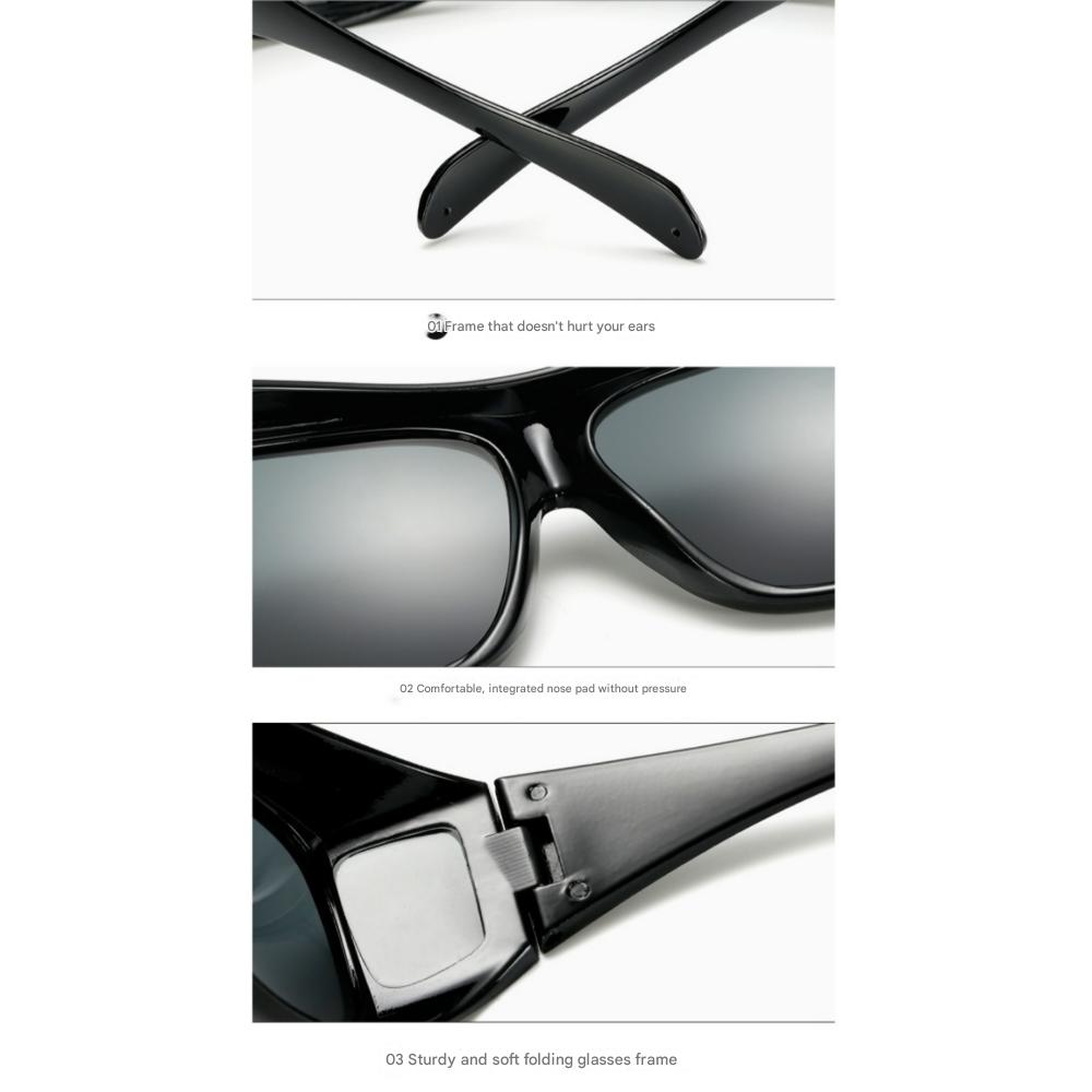 TheMarr Driving Sunglasses Over Glasses Big Size