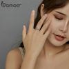Inele BAMOER Moon & Cat pentru femei Redimensionabile inel din argint 925 Bijuterii de modă