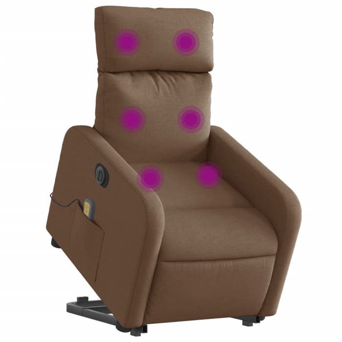 VidaXL Electric Massage Recliner, Relaxation Chair with Adjustable Backrest and Footrest, Salon Seat 3206730