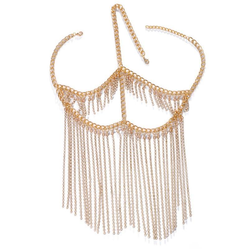 

Long Rhinestones Tassel Mask Personalized Fashion Nightclub Party Stage Performance Accessories