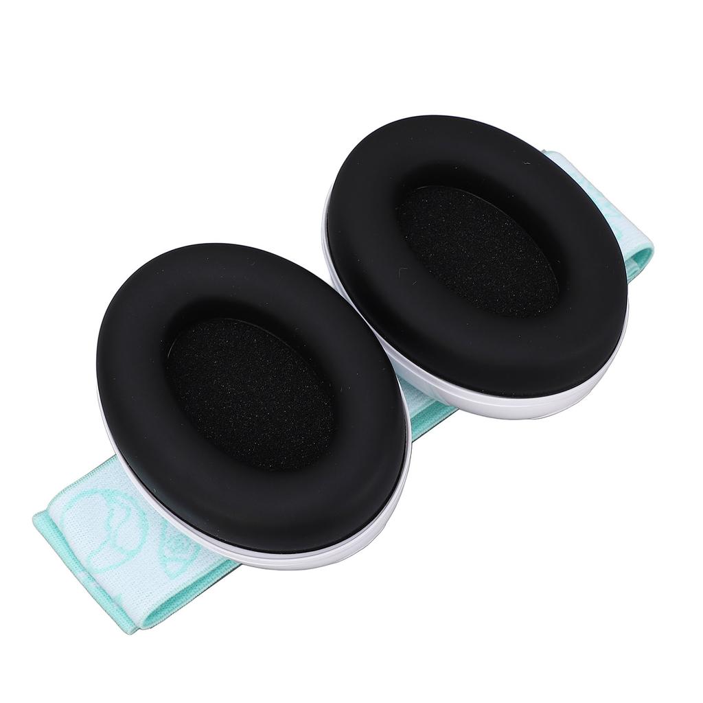 Baby Earmuffs Hearing Protection Adjustable Band Portable Noise Cancelling Headphones for Infant Toddlers White