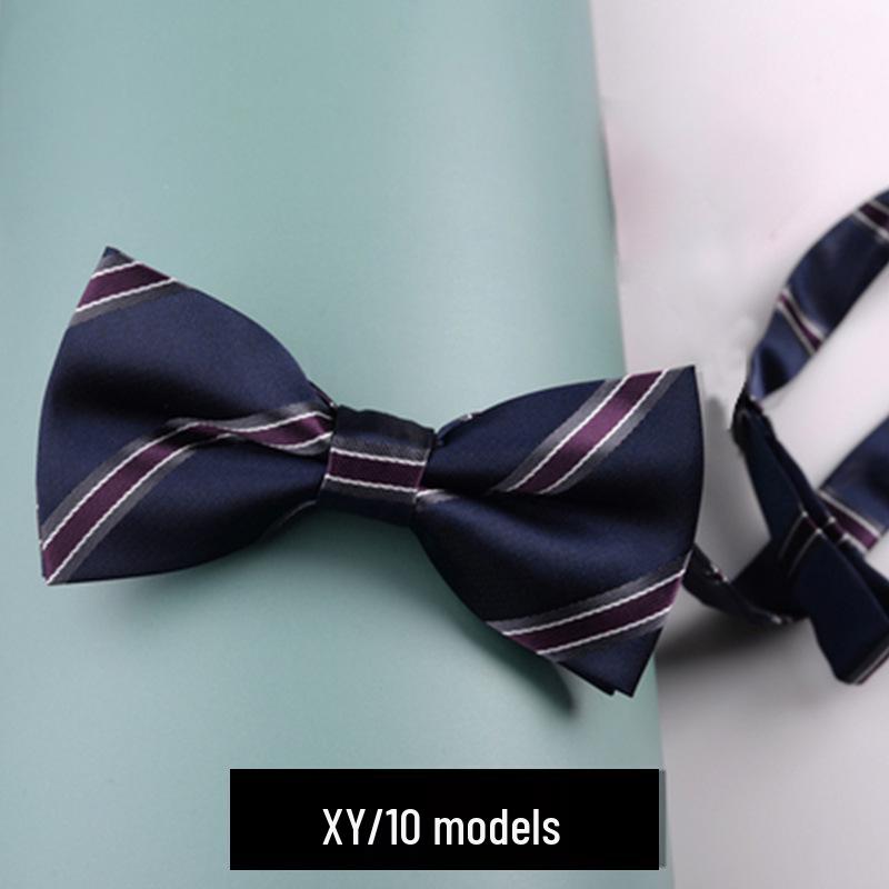 

Корейский мужской галстук-бабочка без завязывания: Полиэстеровый шелк Свадебная и деловая формальная одежда.