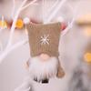 3 Pcs Mini Christmas Gnome Pendant Soft Elf Gnome Figurine Faceless Rudolph Pendant  Home Decor