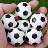 White and Black 32mm Foosball Table Football Replacement Balls (Pack of 6)