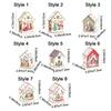 Colorful Christmas LED Light Wooden House Cute Luminous Cabin Wooden Luminous Huts  Kids Gifts