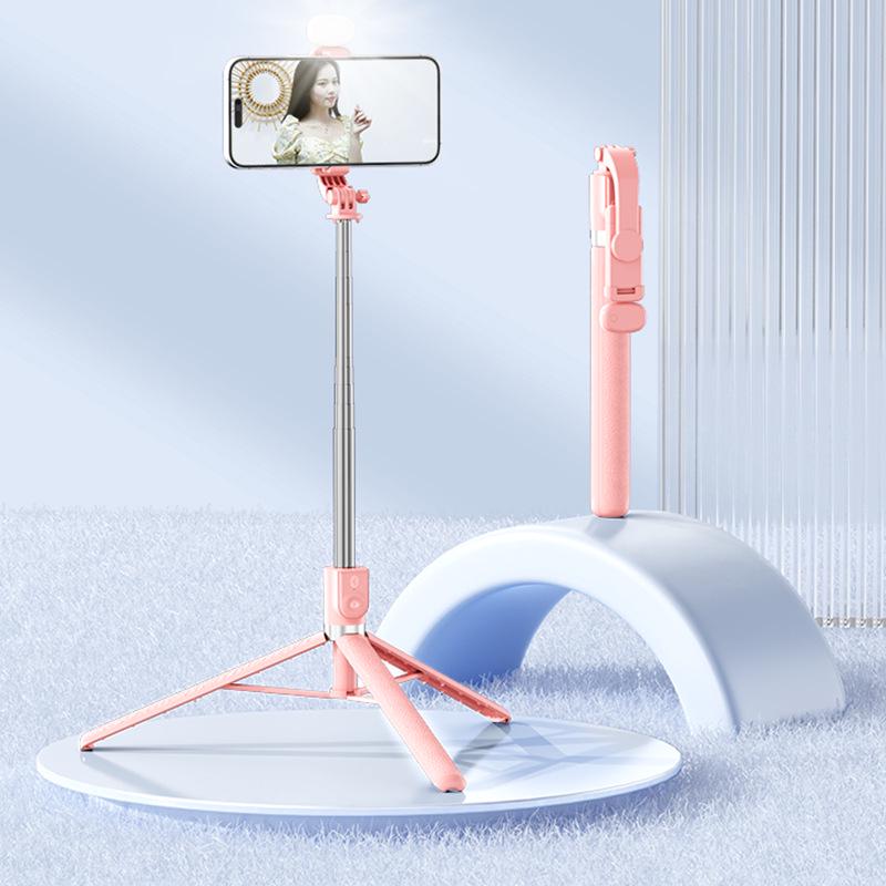 1.7m Portable Selfie Stick & Tripod with Bluetooth Remote for Live Streaming
