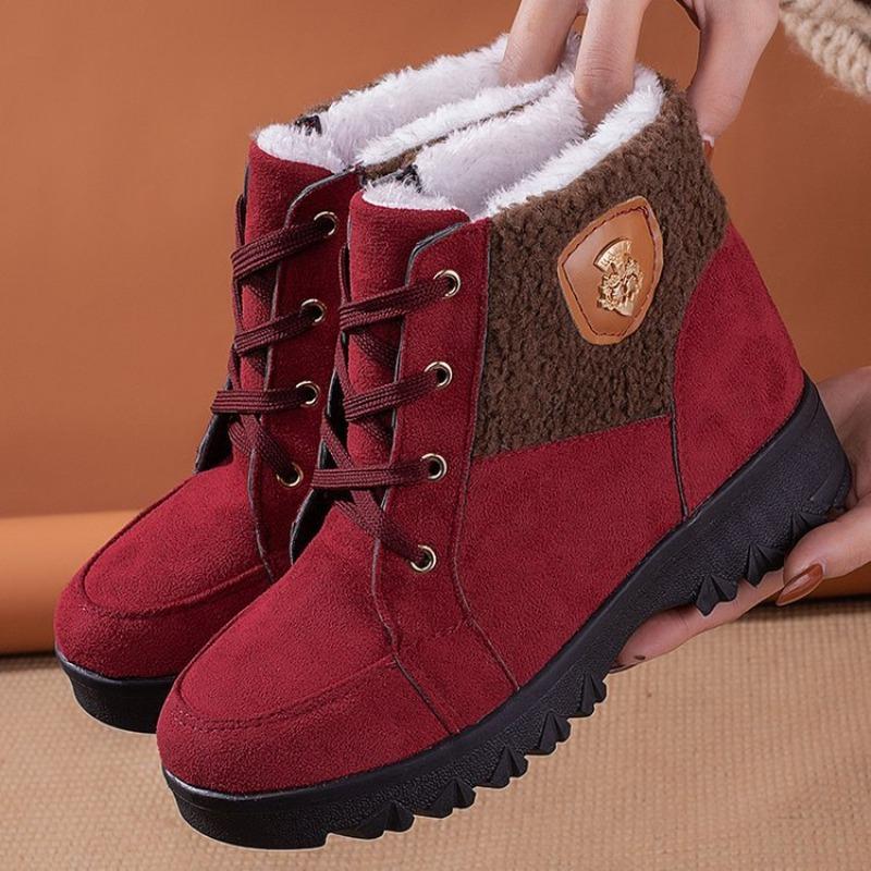 Fleece thickened extra thick snow boots women's new thick-soled warm and non-slip shoes in winter