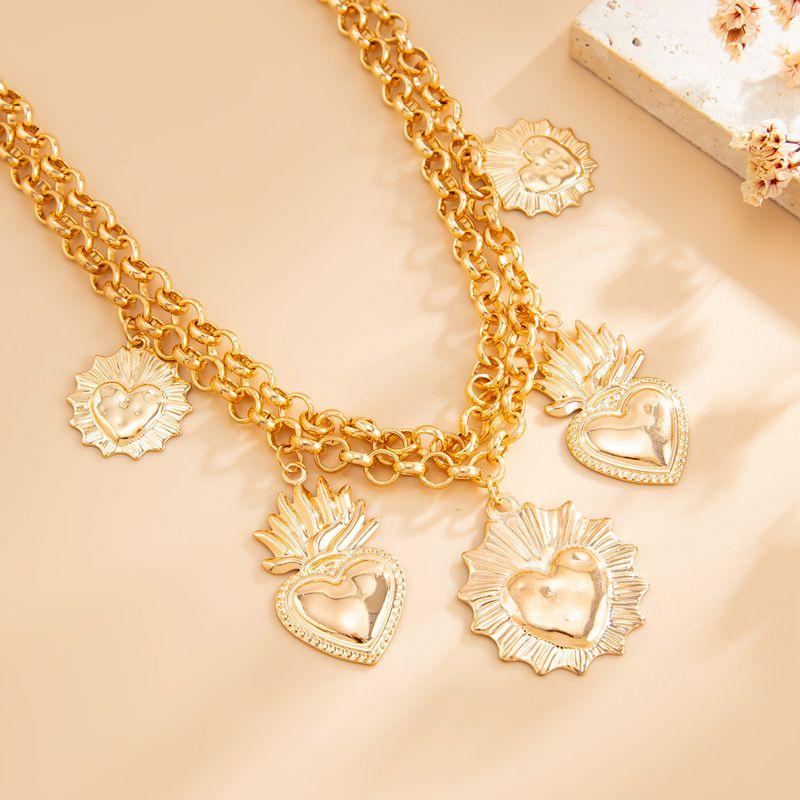 Heart Double-Layer Bl Chain Anklet for Women 2026 European and American Hip-Hop Fashion Internet Celebrity Travel Photography Stylish Foot Accessory