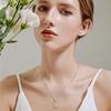 Cross-border Jewelry S925 Silver Pear Pendant Gold Ice Cut High Carbon Diamond Necklace Atmospheric Luxury