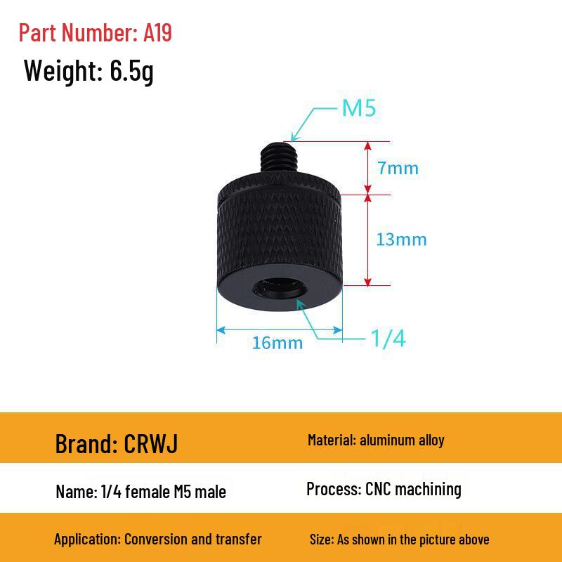 Multi-Size Conversion Screw Adapter for Camera & Projector Brackets