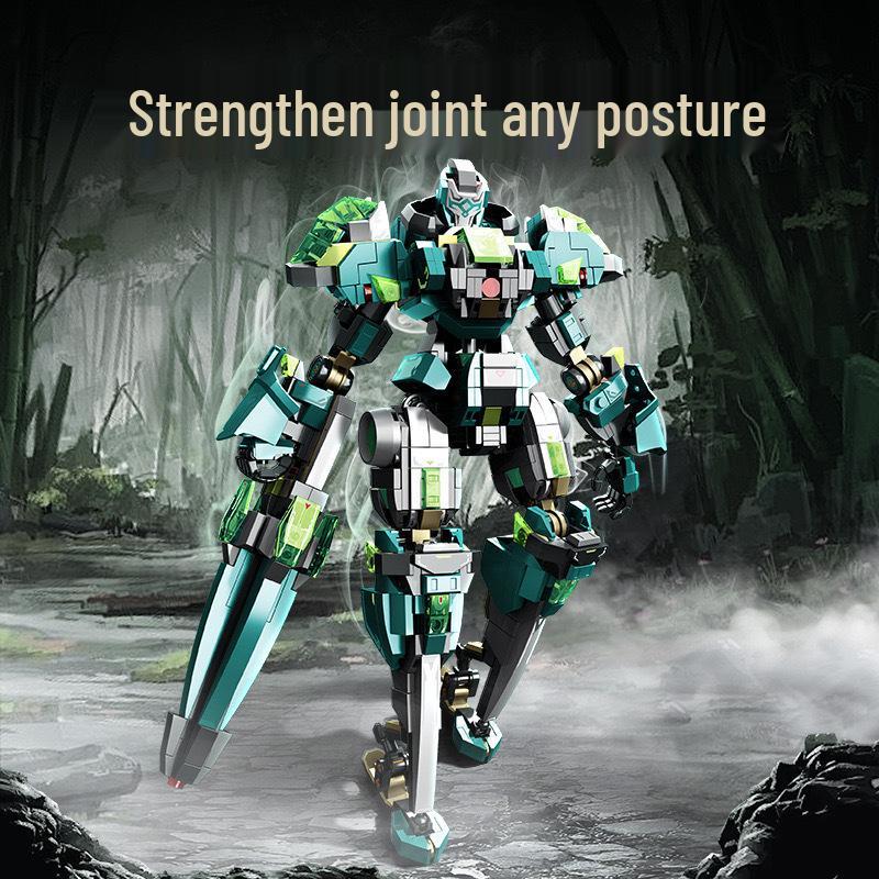 Magic Liqing Hai Shou Hong Four Heavenly Kings Mecha Lego-Compatible Building Blocks for Kids