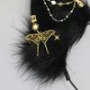Dark Series Exotic Wolf Ear Hairband Roleplay Anime Costume Hairhoop Masquerades Headpiece Anime Event Head Accessories