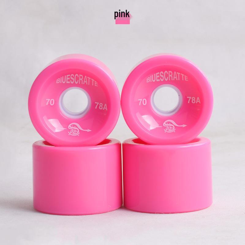 Mehrfarbige 78A High-Rebound Weiche PU-Räder für Street-Cruising - Longboard, Skateboard, Roller