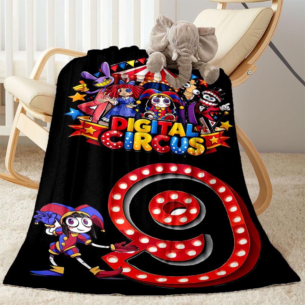 Digital Circus Blanket Soft Warm Cozy Perfect for Livingroom Couch Sofa Four Seasons Multipurpose Stylish Decor Ideal Gift For Birthday Valentine'S Da