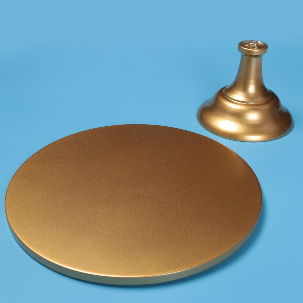 A96I-12 Zoll Eisen Runder Kuchenständer Kuchenteller Sockel Desserthalter Hochzeit Geburtstagsparty