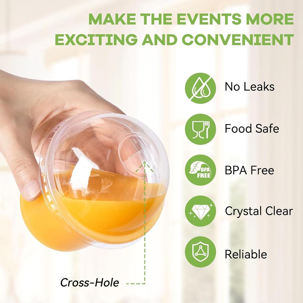 8OZ Disposable Plastic Cups with Dome Lids Clear Dessert Cup Mini Parfait Appetizer Container for Ice Cream Cake Fruit Jelly