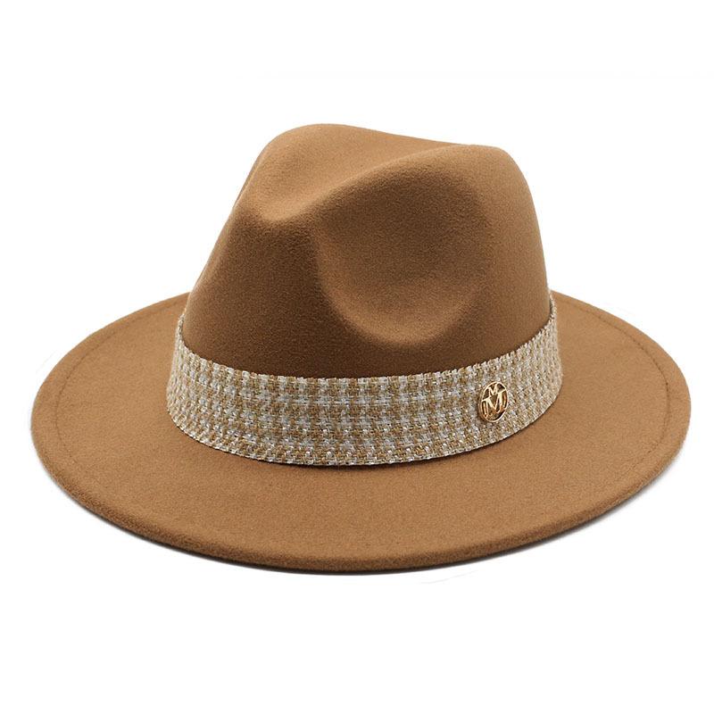 Woolen Hat Top Hat Jazz Hat Bow M Standard Woolen Hat