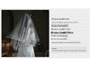 V853 European & American Satin Edge Double Layer Bridal Veil: Super Fairy White, Puffy Wedding, Travel Photoshoot Headwear