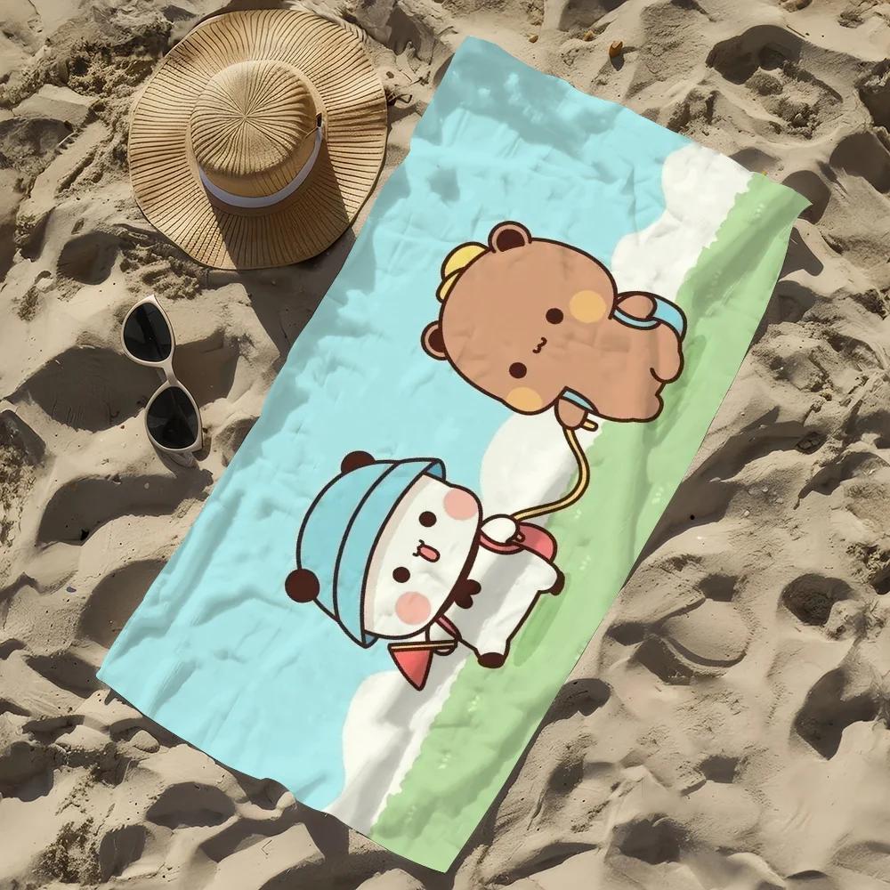 DUDU BUBU Kawaii Towel  Pool Beach Towel Portable Quick Fast Dry Sand Outdoor Travel Swim Blanket Thin  Mat Bath Towel