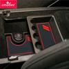 for Dodge Charger 2015 - 2019 Anti-Slip Gate Slot Cup Holder Mat Non-slip Pad Interior Accessories Rubber Coaster