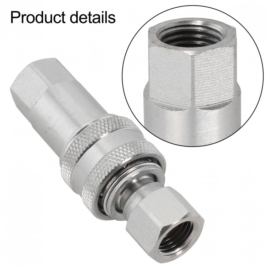 1 Set Hydraulic Quick Connect Coupler 1.5mm Female Thread Pipe Fitting