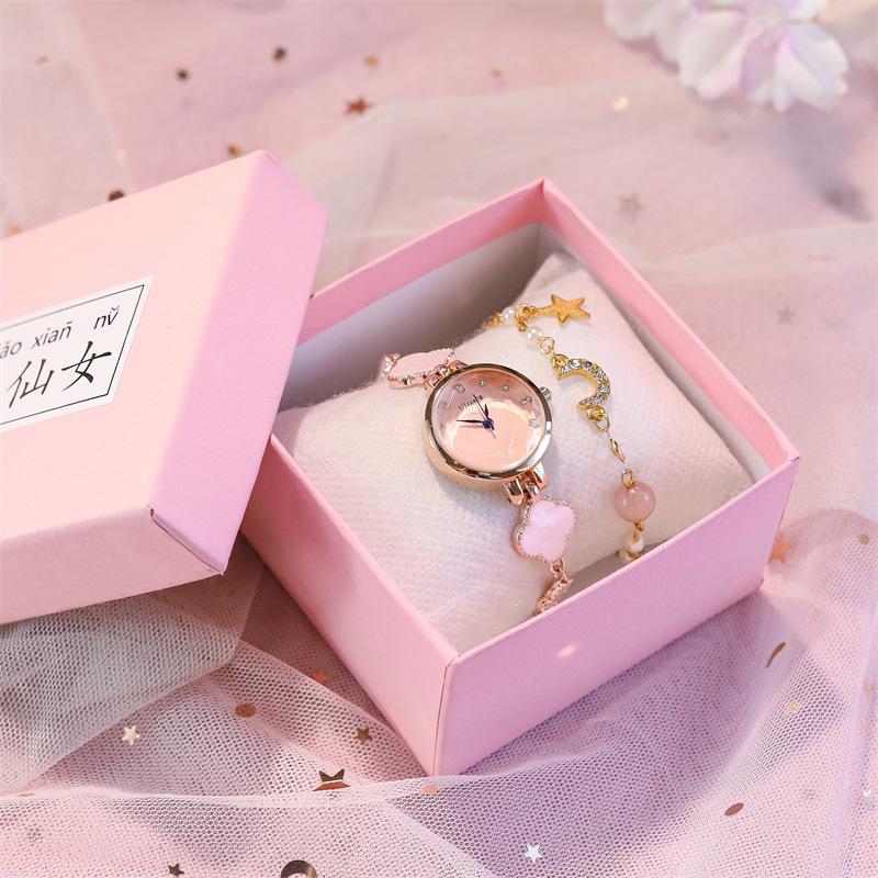 Cold Wind Small Dial Bracelet Watch Female Student Niche Simple Light Luxury Mori Versatile Calendar