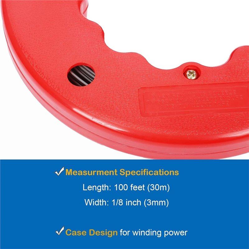 A96I-ATE Tools, Fish Tape Hand Wire Puller Fishtape, Wire Pulling Reel Electrician Cable Fishing Tools