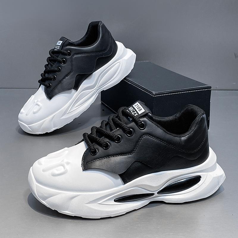 2025 Designer men's casual sports shoes thick sole increase casual walking walking men's shoes anti-slip wear