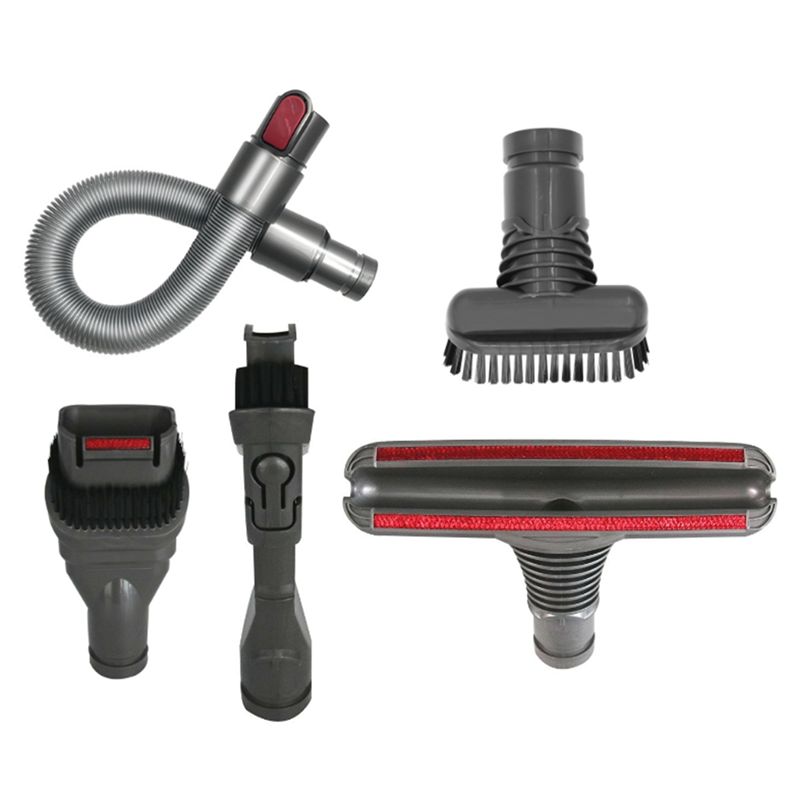 

AEE2-5PCS Replacement Brush Attachment For DYSON V6/DC35/DC44/DC58 Vacuum Cleaner Hose Sofa Suction Head Flat Nozzle серый