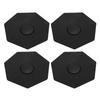 4 Stück Radnabenkappe Schwarz Stilvoller Look Staubdicht Schnallenmontage Schützende Mittelradnabenkappe für Fahrzeug